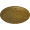 Ekena Millwork Athens Ceiling Medallion (Fits Canopies up to 3 5/8"), Hand-Painted Gold, 26 1/4"OD x 3 1/4"P CM27ATGLS - alternate 3